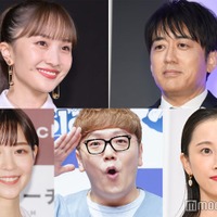 （左上から時計回りに）百田夏菜子、安住紳一郎アナ、松井玲奈、HIKAKIN、吉谷彩子（C）モデルプレス