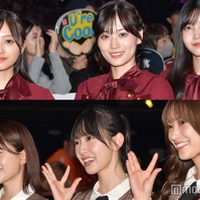 井上和、山下美月、久保史緒里/乃木坂46、松田好花、金村美玖、佐々木久美/日向坂46(C)モデルプレス