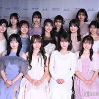 (3列目左から)和田明果さん、久木田帆乃さん、南野里奈さん、鈴鹿彩貴さん、渡辺華音さん、今津満理菜さん(2列目左から)冨永怜さん、川上理子さん、浅沼叶羽さん、森田莉緒さん、野口結夢さん(1列目左から)高橋遥花さん、野口かんなさん、佐賀涼花さん、田中稀乃香さん、大平ひかるさん(C)モデルプレス