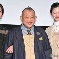 「あまろっく」完成披露舞台挨拶に出席した江口のりこ、笑福亭鶴瓶、中条あやみ(C)モデルプレス