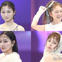 (左上から時計回りに)岡崎紗絵、上西星来、村瀬紗英、加藤ナナ(C)モデルプレス