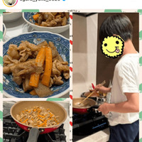 小倉優子、11歳長男のキッチンSHOT＆完成料理に「美味しそう」「しっかりしてますね」の声