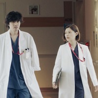 若葉竜也、杉咲花「アンメット ある脳外科医の日記」第2話より(C)カンテレ