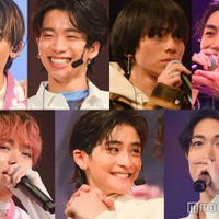(上段左から)NOA、森愁斗、山下幸輝、八村倫太郎(下段左から)宮世琉弥、高橋文哉、綱啓永(C)モデルプレス