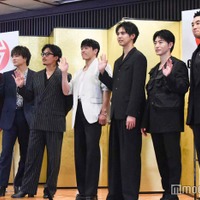 (左から)小森隼、白濱亜嵐、数原龍友、中務裕太、片寄涼太、佐野玲於、関口メンディー(C)モデルプレス