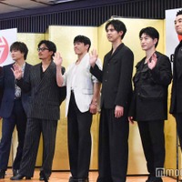 （左から）小森隼、白濱亜嵐、数原龍友、中務裕太、片寄涼太、佐野玲於、関口メンディー（C）モデルプレス