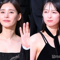 ワールドプレミアレッドカーペットイベントに登壇した新木優子、清野菜名（C）モデルプレス