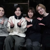 宮近海斗、京本大我、田辺桃子、内藤秀一郎「お迎え渋谷くん」（C）カンテレ