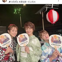 「美女3姉妹」矢口真里、中澤裕子＆高橋愛との“モー娘。OG”浴衣SHOTに反響「みんな色っぽい」