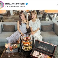 モー娘。生田衣梨奈、BEYOOOOONDS小林萌花とのアフタヌーンティーSHOTに「めっちゃ仲良し」「お嬢様！」の声