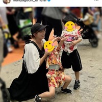 矢口真里、息子たちが大興奮！夏休みラストのお出かけSHOTに反響「みんな可愛い」「いい想い出になるね」