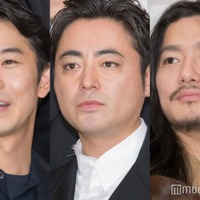 映画「十一人の賊軍」初日舞台挨拶に出席した仲野太賀、山田孝之、野村周平（C）モデルプレス