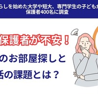 お部屋探しに関する保護者の不安や情報収集の役割分担に関するアンケート調査