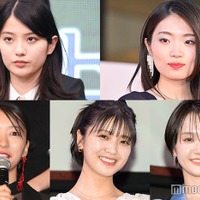 （上段左から）蒔田彩珠、東野絢香（下段左から）鳴海唯、工藤美桜、尾碕真花（C）モデルプレス