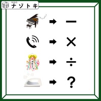 「イラストが四則演算になって示すものとは？」わかると思わず声が出る！【難易度LV.2クイズ】