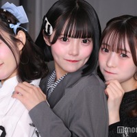 モデルプレスのインタビューに応えた音井結衣/SWEET STEADY、福山梨乃/CANDY TUNE、梅田みゆ/CUTIE STREET(C)モデルプレス