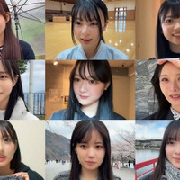 (上段左から)松本和子、稲熊ひな、佐藤愛桜(中段左から)中川智尋、目黒陽色、浅井恋乃未(下段左から)山田桃実、勝又春、山川宇衣/櫻坂46YouTubeチャンネル「櫻坂チャンネル」より