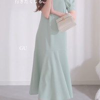 これが2290円⁉目を疑うコスパ力。【ＧＵ】のやわらか質感ワンピで仕上げる上品リラックススタイル【40代の毎日コーデ】