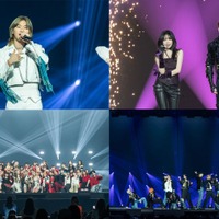 (上段左から)D-LITE、チョ・ユリ、ジャン・ハオ(下段左から)IS:SUE、INI「KCON JAPAN 2025」(C)CJ ENM Co., Ltd, All Rights Reserved