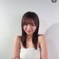 ロングヘアの大原優乃(提供写真)