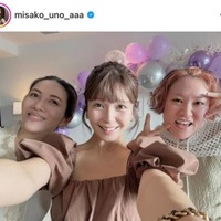「最高すぎる」第1子妊娠中の宇野実彩子、仲良しメンバーからの“安産祈願”に反響「お腹の中の赤ちゃんも爆笑してるかも」