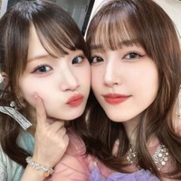 譜久村聖「いつもより全部いい！！」と絶賛の稲場愛香によるメイクSHOTに反響「可愛すぎる」「お2人ともお美しい」