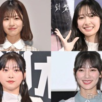 （左上から時計回りに）松田好花、金村美玖、河田陽菜、富田鈴花（C）モデルプレス