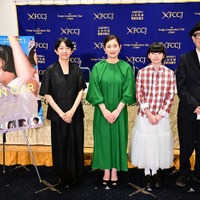 早川千絵監督、石田ひかり、鈴木唯、リリー・フランキー(提供写真)