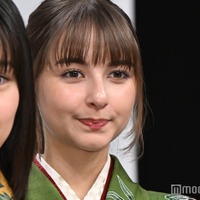 「ちはやふる-めぐり-」制作発表会見に出席した嵐莉菜(C)モデルプレス