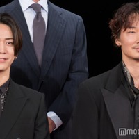 映画「でっちあげ 〜殺人教師と呼ばれた男」プレミアイベントに出席した亀梨和也、綾野剛(C)モデルプレス