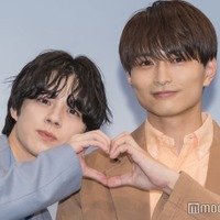 「被写界深度」完成披露イベントに出席した宇佐卓真、平野宏周(C)モデルプレス