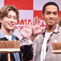 生ストンプに大興奮だった末澤誠也&草間リチャード敬太(C)モデルプレス