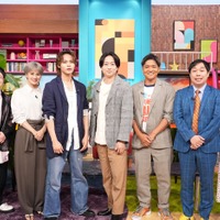 (左から)近藤春菜、ホラン千秋、上田竜也、櫻井翔、大久保嘉人、せいや、坂井仁香(C)日本テレビ