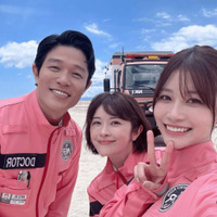 めるる、沖縄で撮影された『TOKYO MER』メンバーとの笑顔SHOTに「めっちゃ可愛い〜」「沖縄似合う」の声