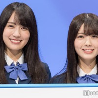「量産型ルカ -プラモ部員の青き逆襲-」記者会見に出席した賀喜遥香、筒井あやめ(C)モデルプレス