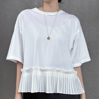 技アリ白Ｔでさりげなくお腹をカムフラージュ。Ｔシャツインの着こなしに抵抗がある人、必見です【40代の毎日コーデ】