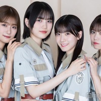 モデルプレスのインタビューに応じた井上梨名、的野美青、石森璃花、武元唯衣（C）モデルプレス