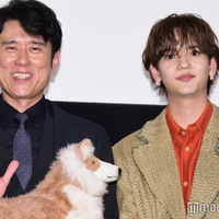 「映画 おっさんのパンツがなんだっていいじゃないか!」公開記念舞台挨拶に出席した原田泰造、中島颯太(C)モデルプレス