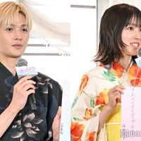 七夕☆（ステラ）イベントで願いを発表する八木勇征、福本莉子（C）モデルプレス