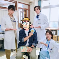 松本潤、富士屋カツヒト先生、新田真剣佑、小芝風花(C)TBSスパークル/TBS