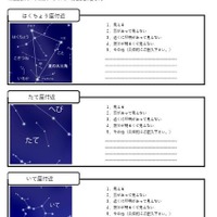 肉眼観察シート「天の川観察シート」
