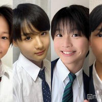 「中一ミスターコン2025」暫定上位4人(提供写真)