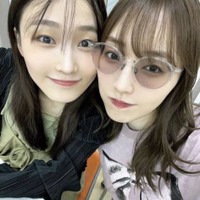 モー娘。OG譜久村聖、鞘師里保との同期SHOT！“大ファン女優”も大興奮「かわいいよよおおお」