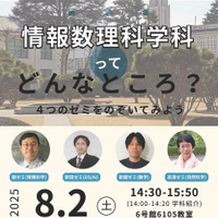 情報数理科学科特別企画「情報数理科学科ってどんなところ?」