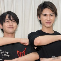 舞台「あの夏、君と出会えて～幻の甲子園で見た景色～」囲み取材に出席した藤井直樹、岡崎彪太郎（C）モデルプレス