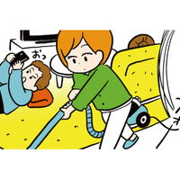 週末は家事が山積み！ 掃除をする妻をよそに、夫はゲームに夢中で…【モラハラ男、マウント女 完全懲罰ファイル #３】