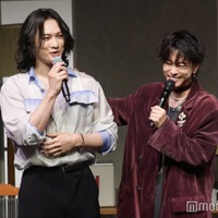 撮影から13キロ増えた町田啓太と8キロ増えた佐藤健(C)モデルプレス