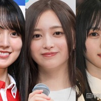 (左から)賀喜遥香、井上和、川崎桜(C)モデルプレス