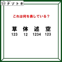 クイズです！「漢字と数字が表すこととは？」まずは数字の意味を考えましょう【難易度LV３.・中辛】