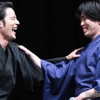 「火喰鳥を、喰う」完成披露試写会に出席した水上恒司、宮舘涼太(C)モデルプレス